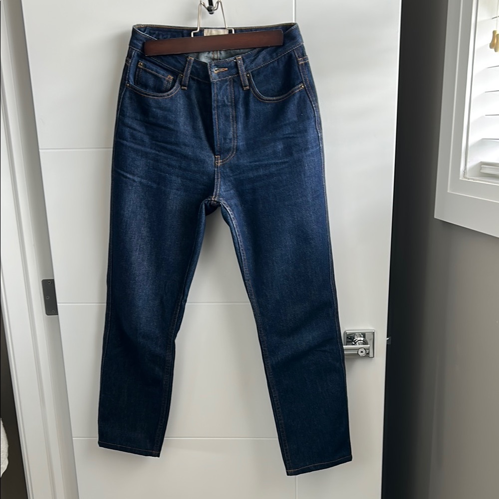 Sezane Blue Ankle Cropped Jeans